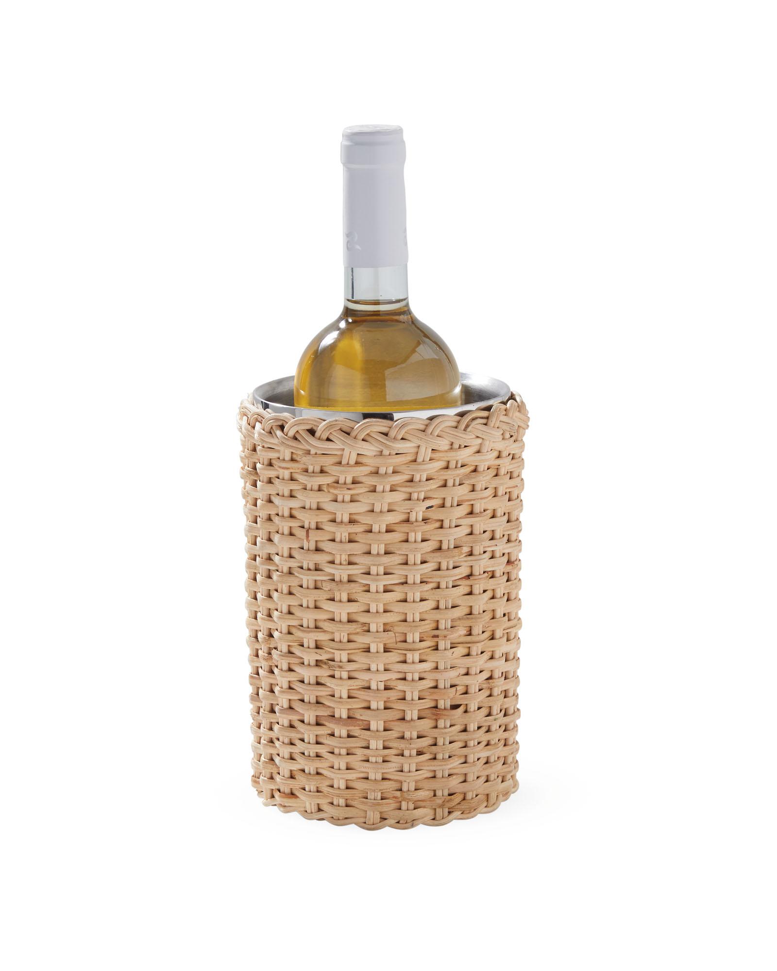 Grey rattan drinks online cooler