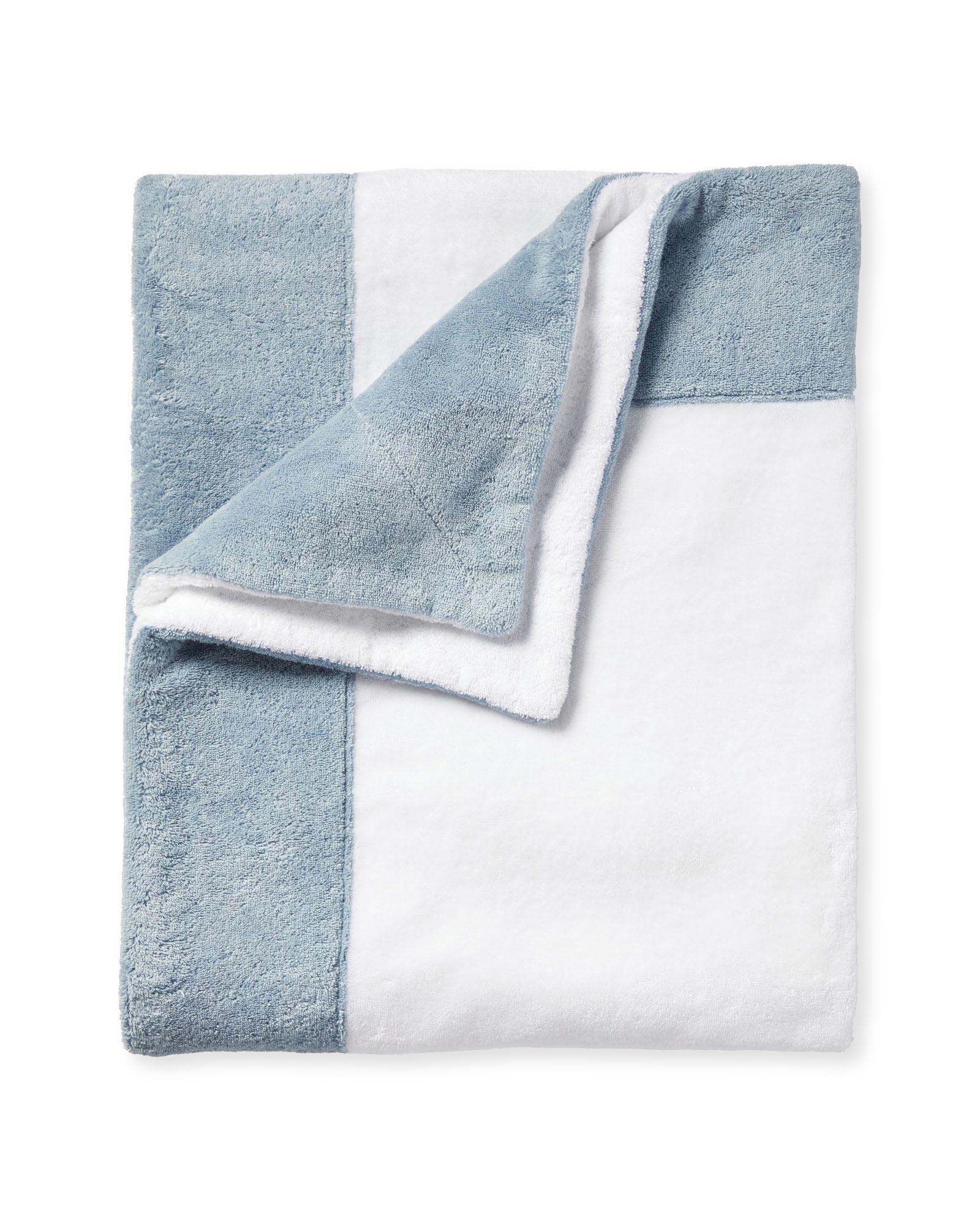 Sonoma Turkish Cotton Bath Collection in Seaglass Blue, Washcloth | Serena & Lily