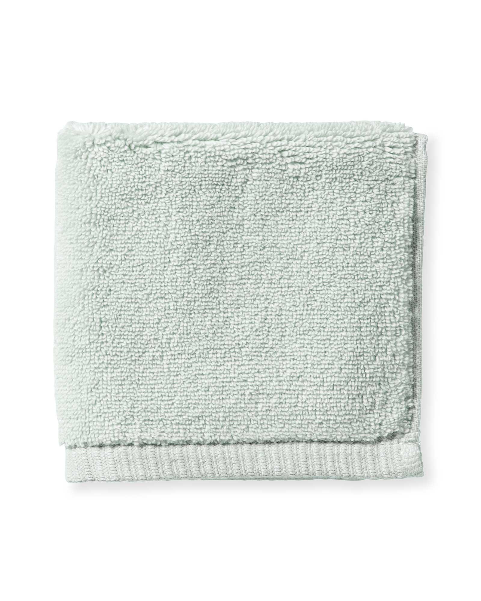 Sonoma Turkish Cotton Bath Collection in Seaglass Blue, Washcloth | Serena & Lily