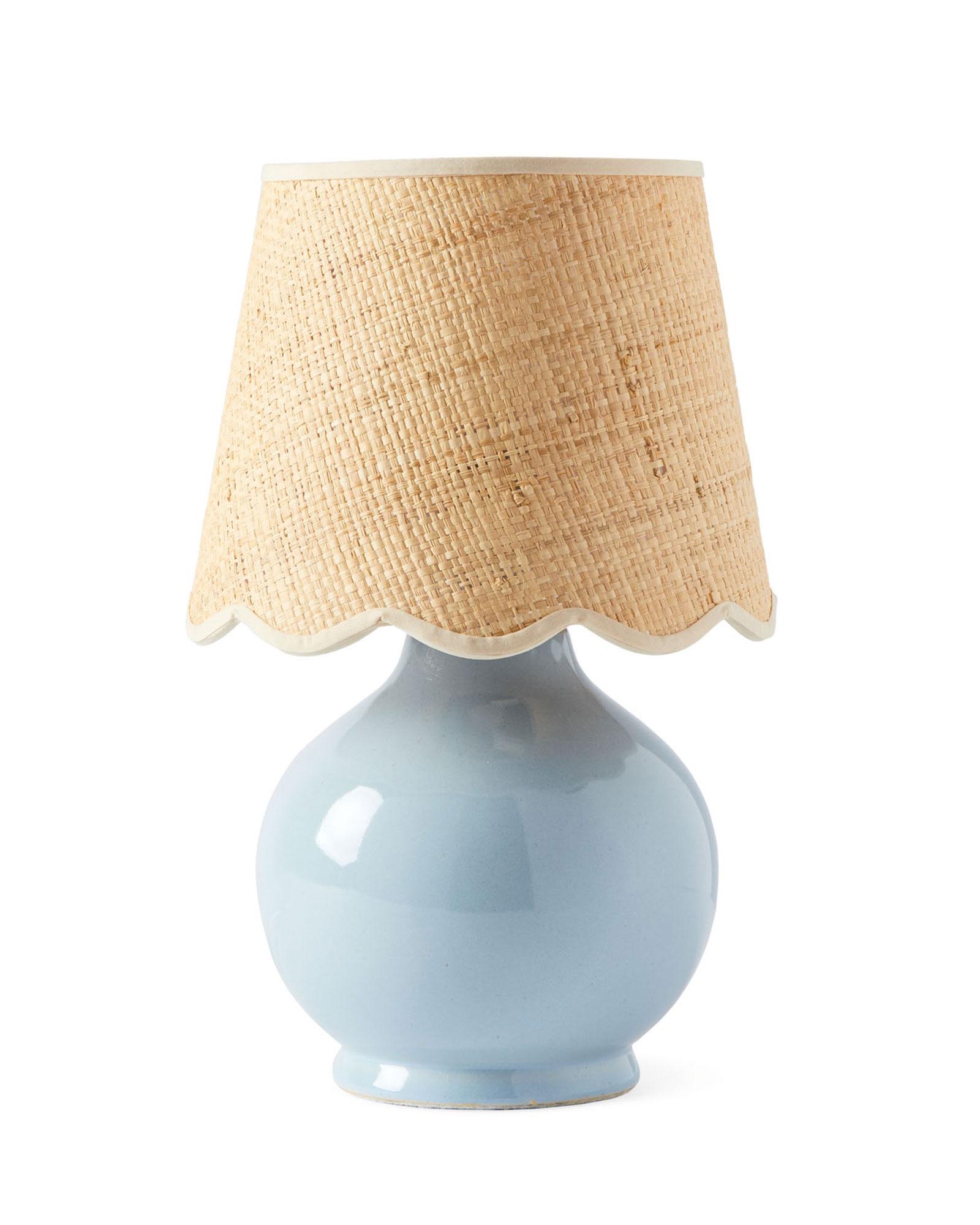 Pale blue bedside sales lamps