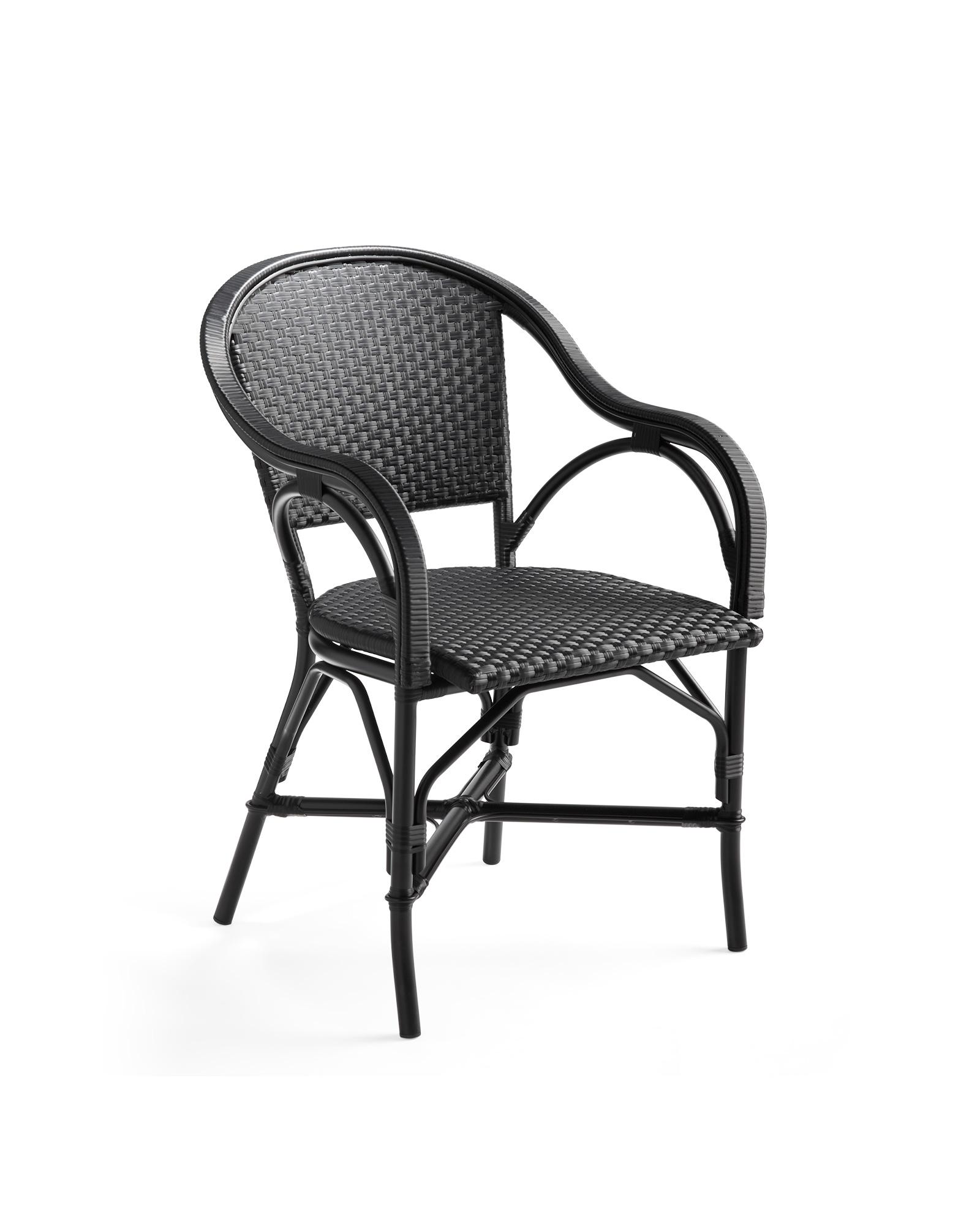 Black bistro dining discount chairs