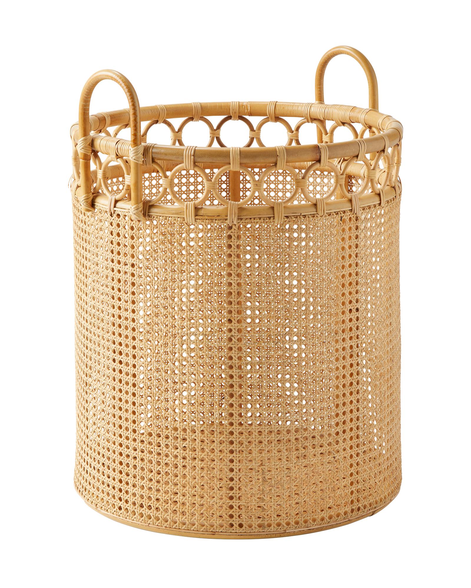 Westchester Rattan Storage Basket, Round | Serena & Lily