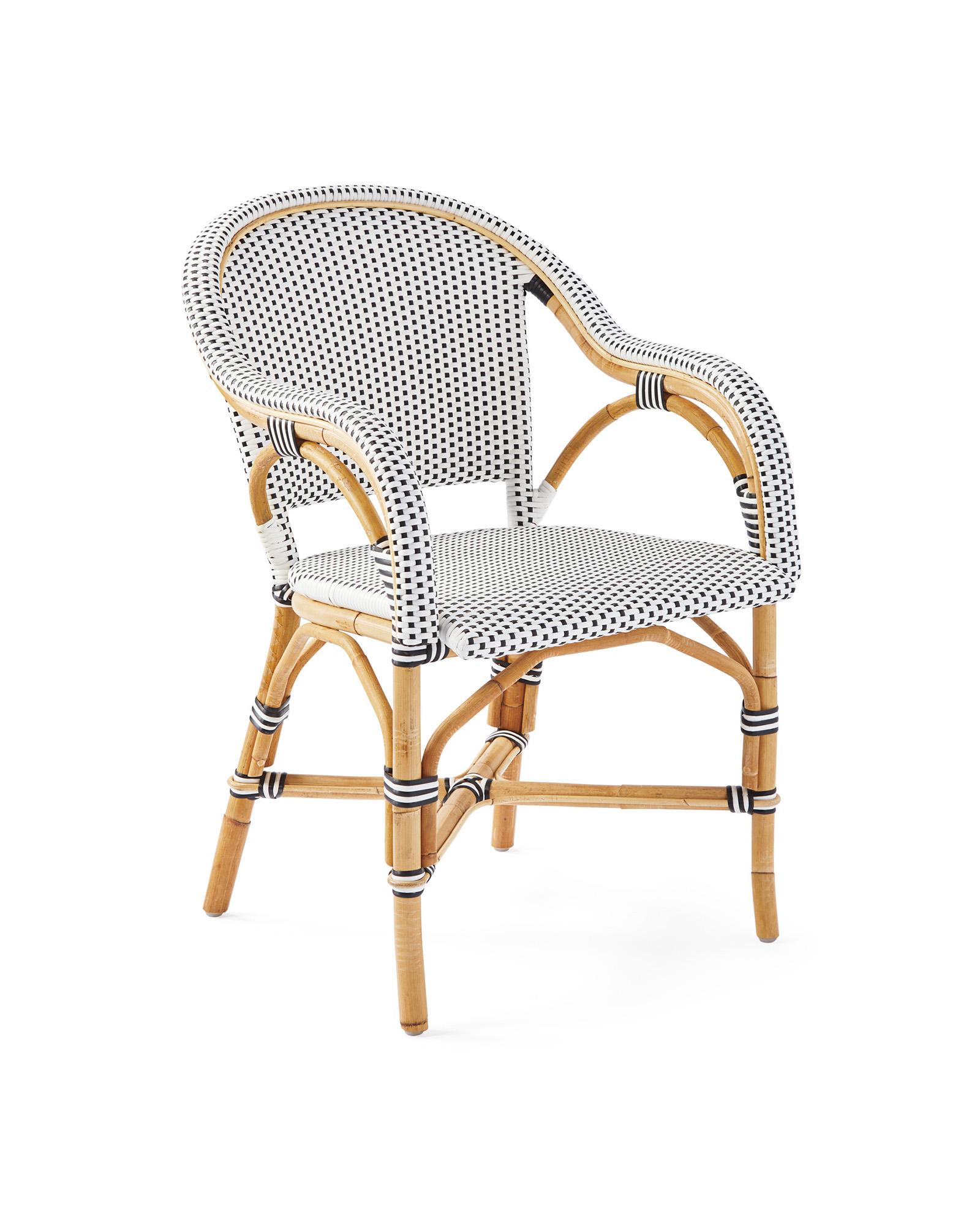 Outdoor bistro chairs online with arms