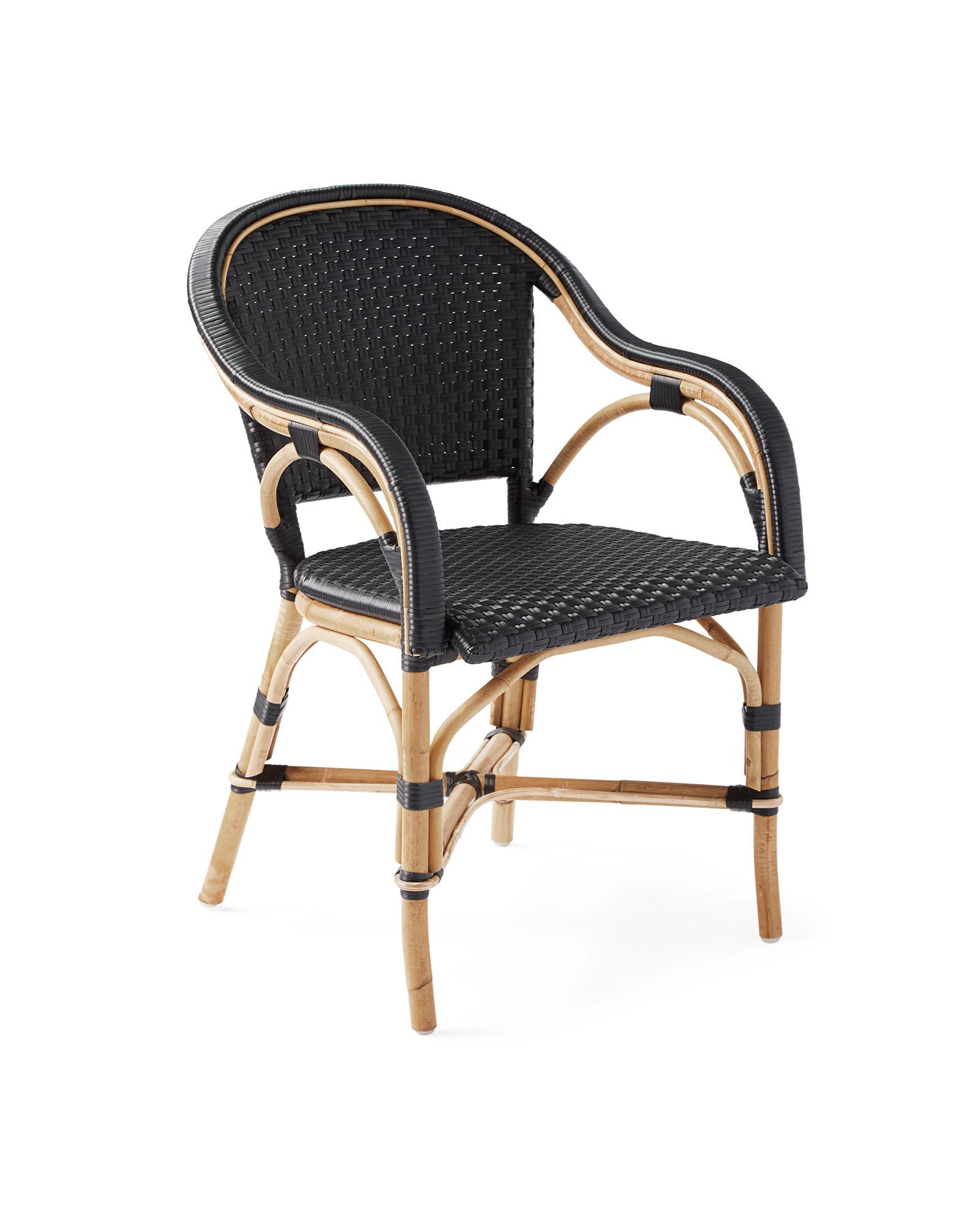 Black outdoor rattan online chair