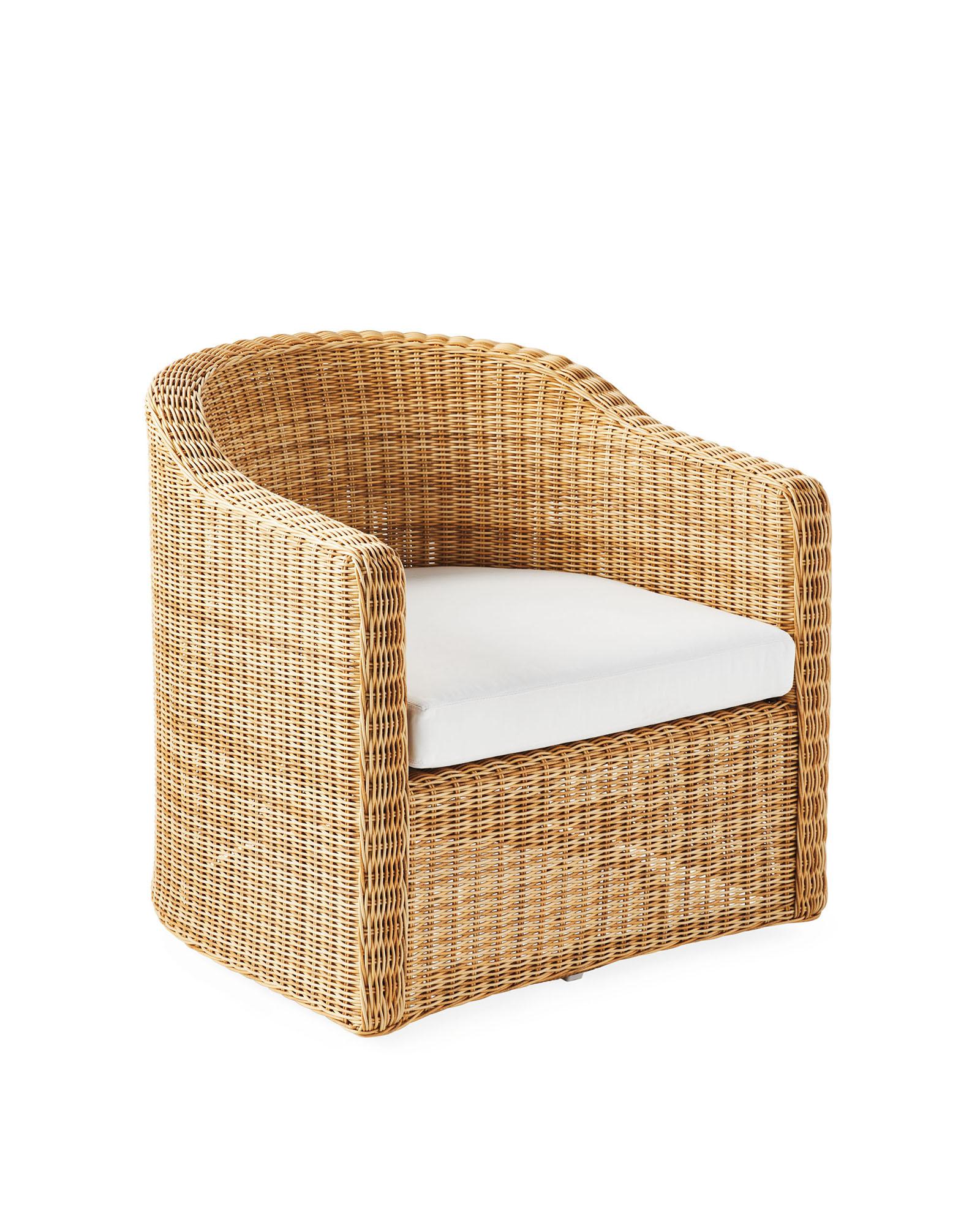 Tofino Swivel Chair Cushion | Serena and Lily