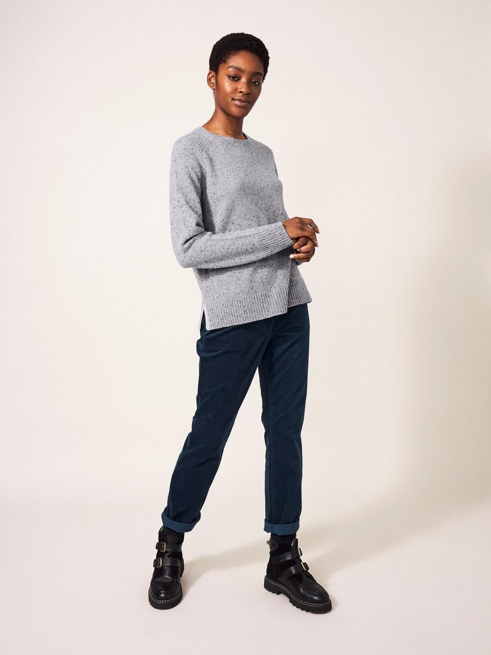 Café Button Side Jumper