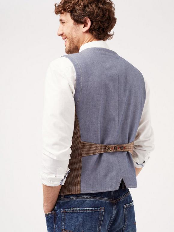 Galleon Check Waistcoat