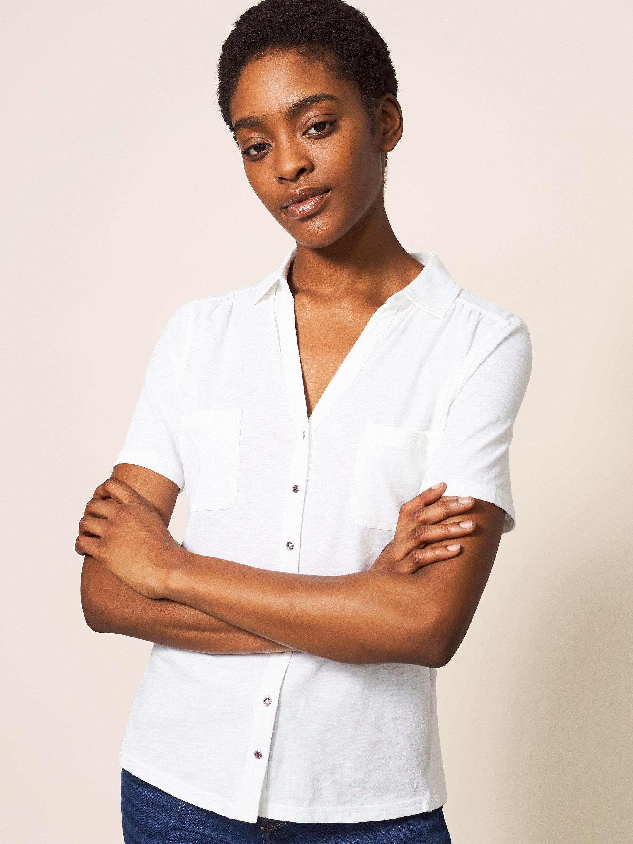 Women's White Shirts, White Blouses and Tunic Tops