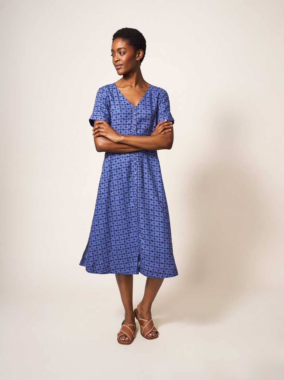 Ivy Linen Midi Dress