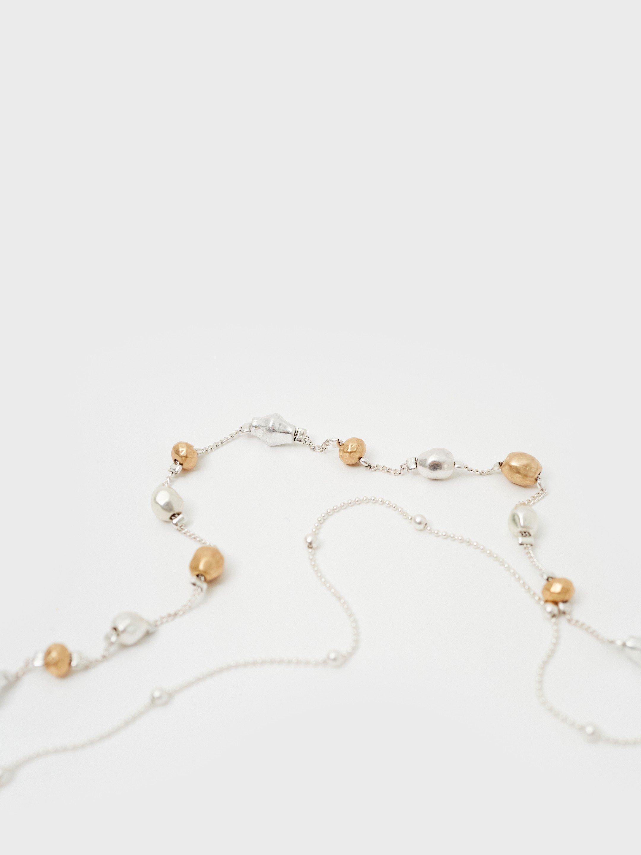 Facet Bead Long Multi Necklace