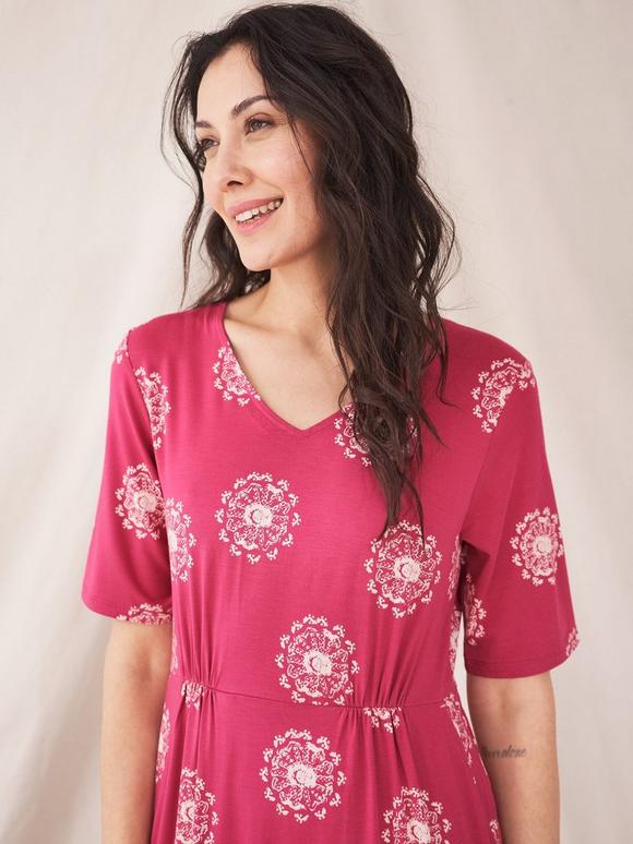 Kara Eco Vero Jersey Dress In Soft Cotton