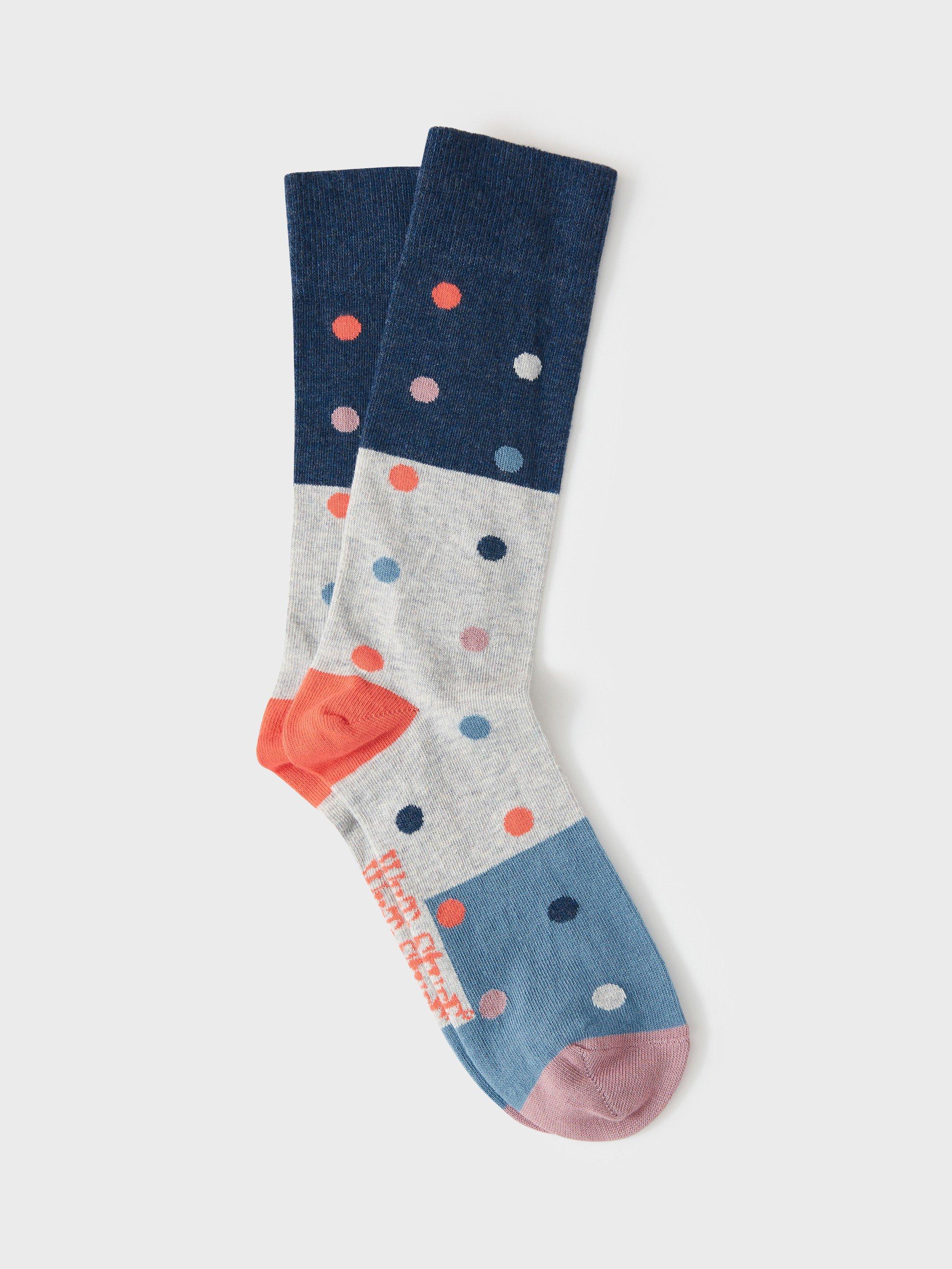 Colourblock Fun Spot Sock