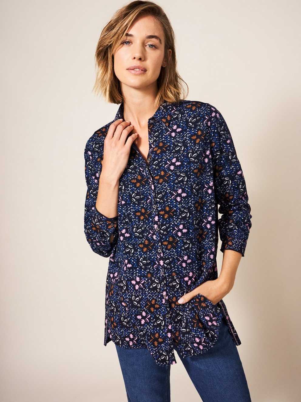 Lottie Longline Mix Shirt