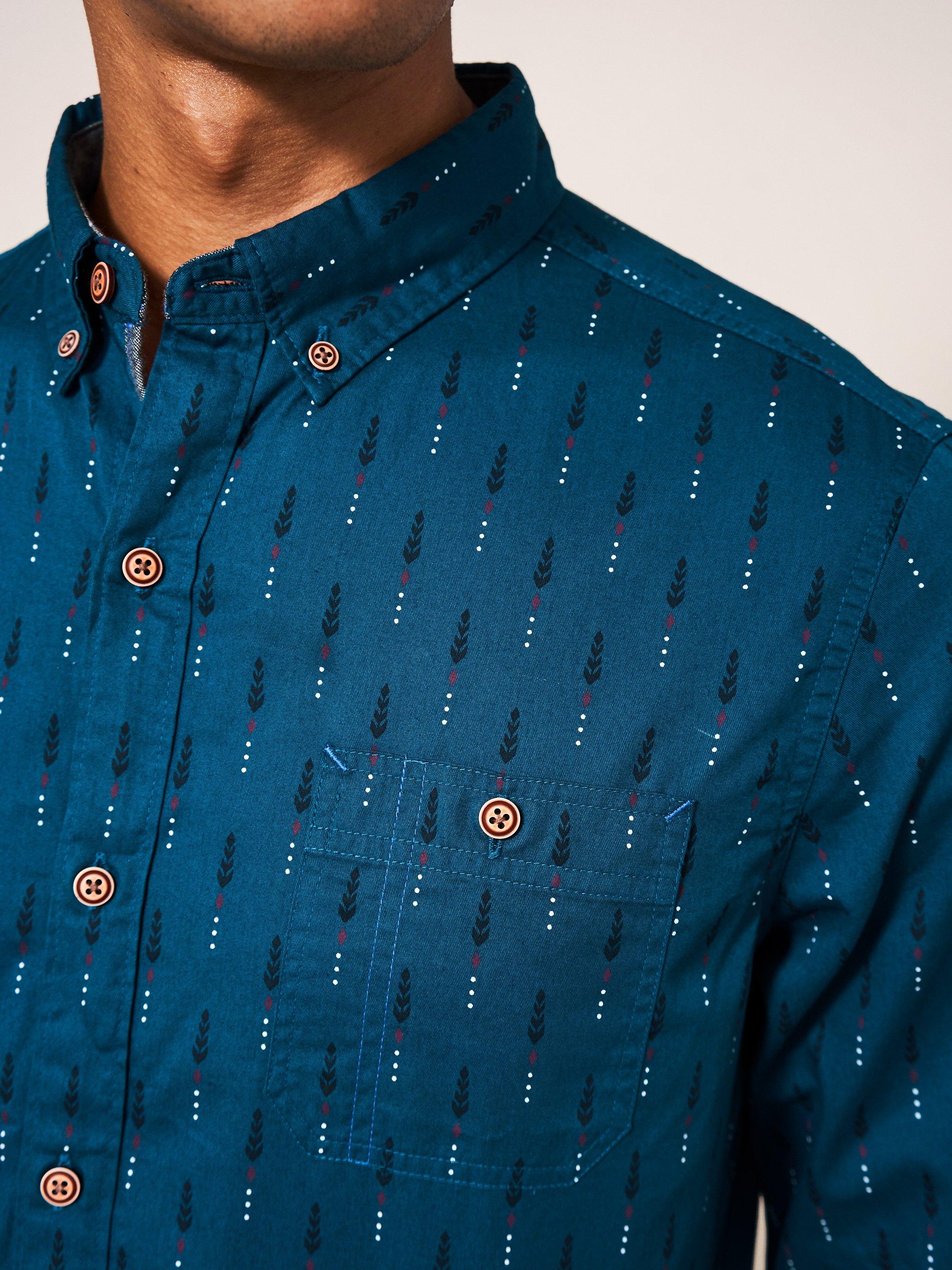 Finch Geo Printed Shirt
