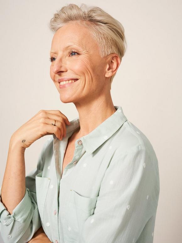 Emilia Organic Cotton Long Sleeve Shirt