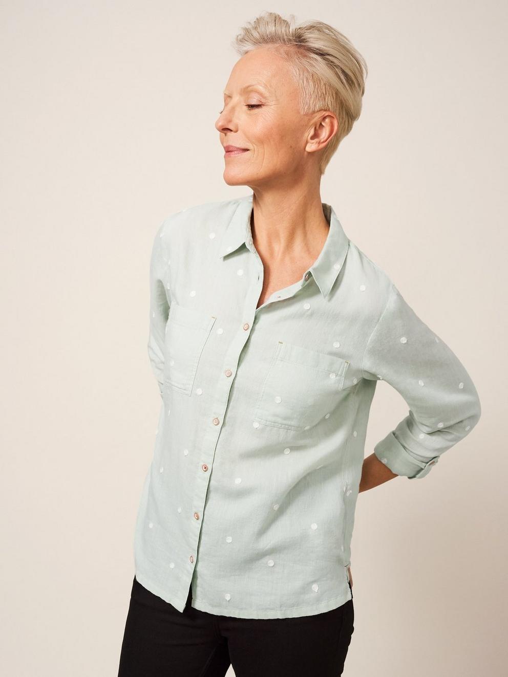 Emilia Organic Cotton Long Sleeve Shirt