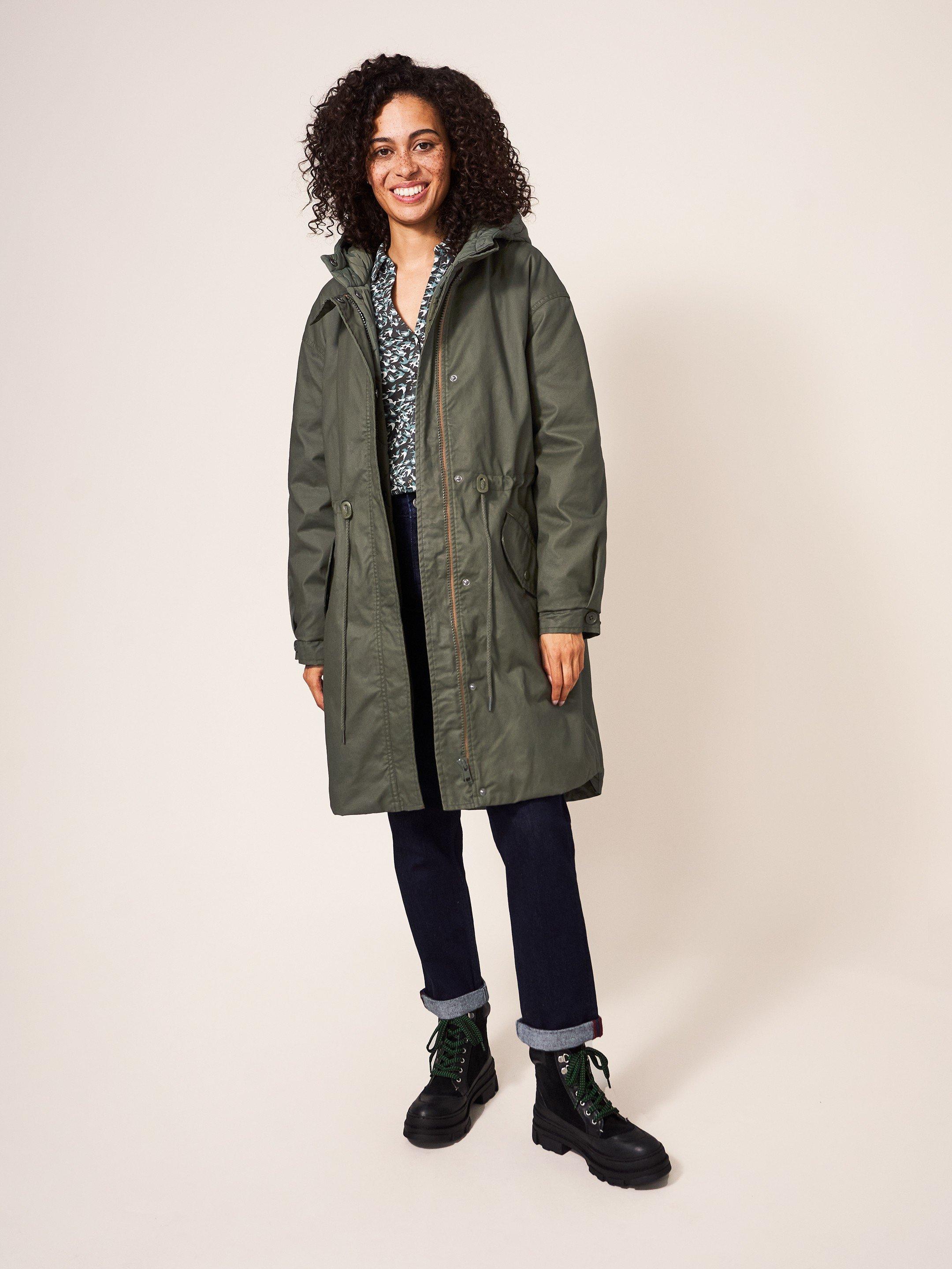Riley Coated Cotton Parka