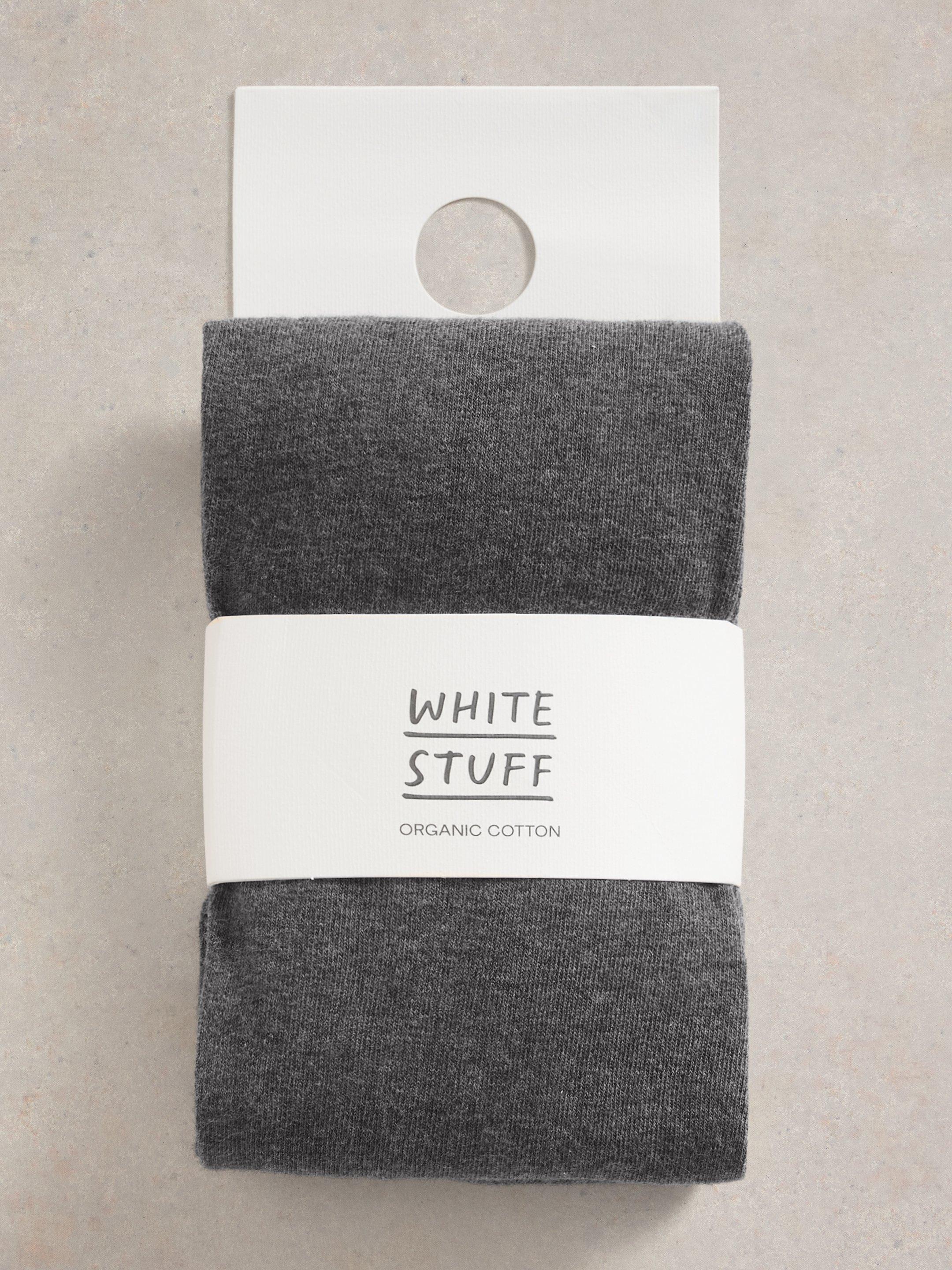 60 Denier Cotton Rich Opaque Tights, White Stuff