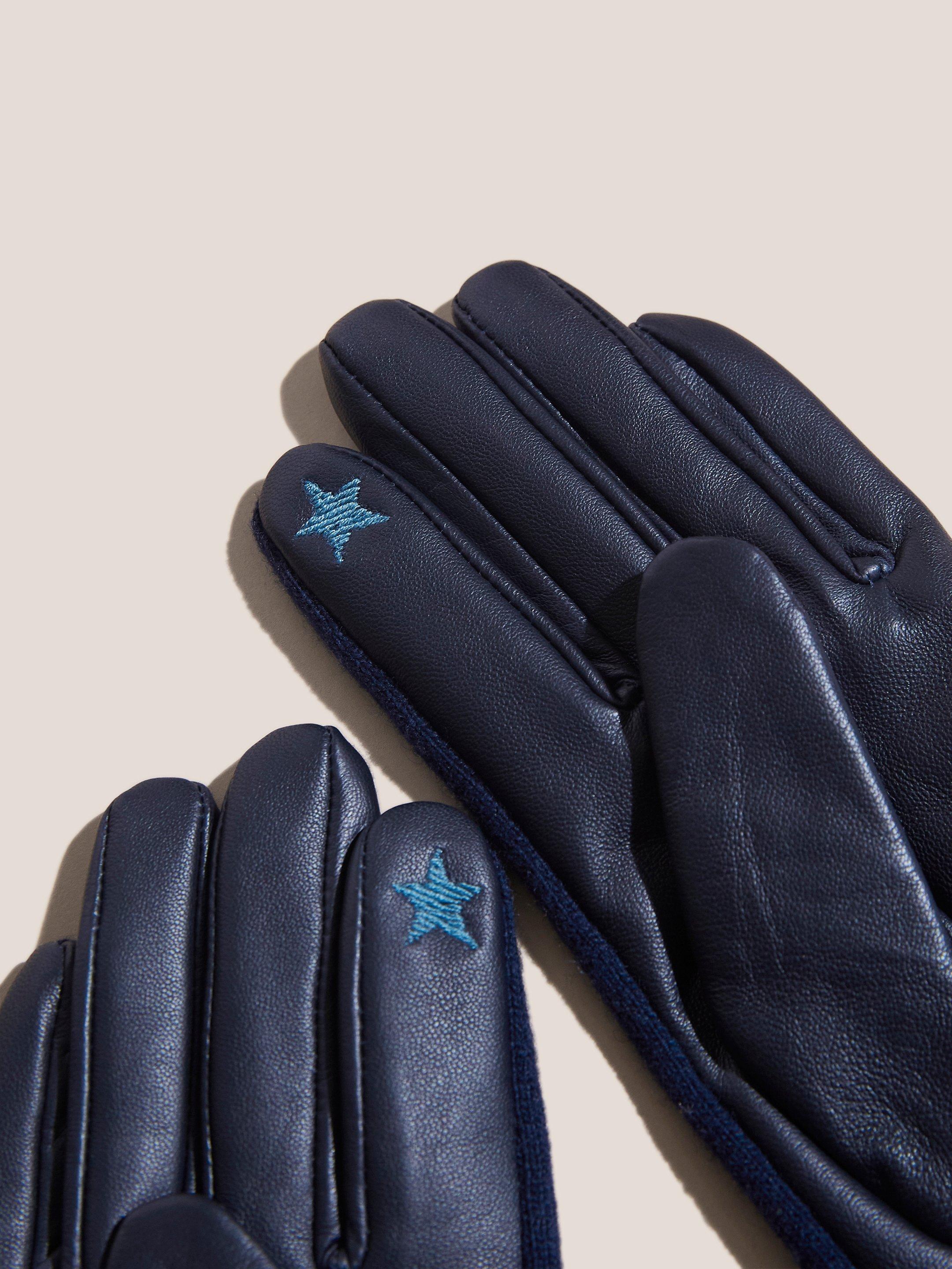 Lucie Wool Leather Mix Glove