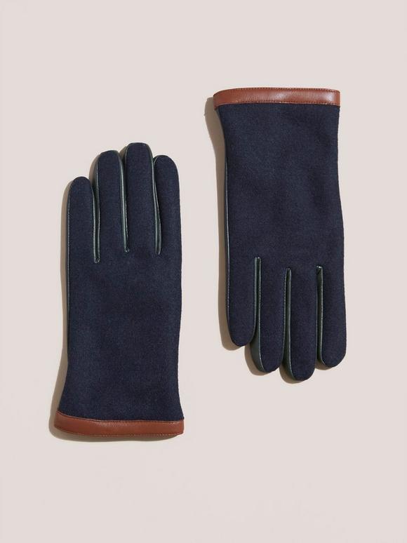 Lucas Leather Wool Mix Gloves