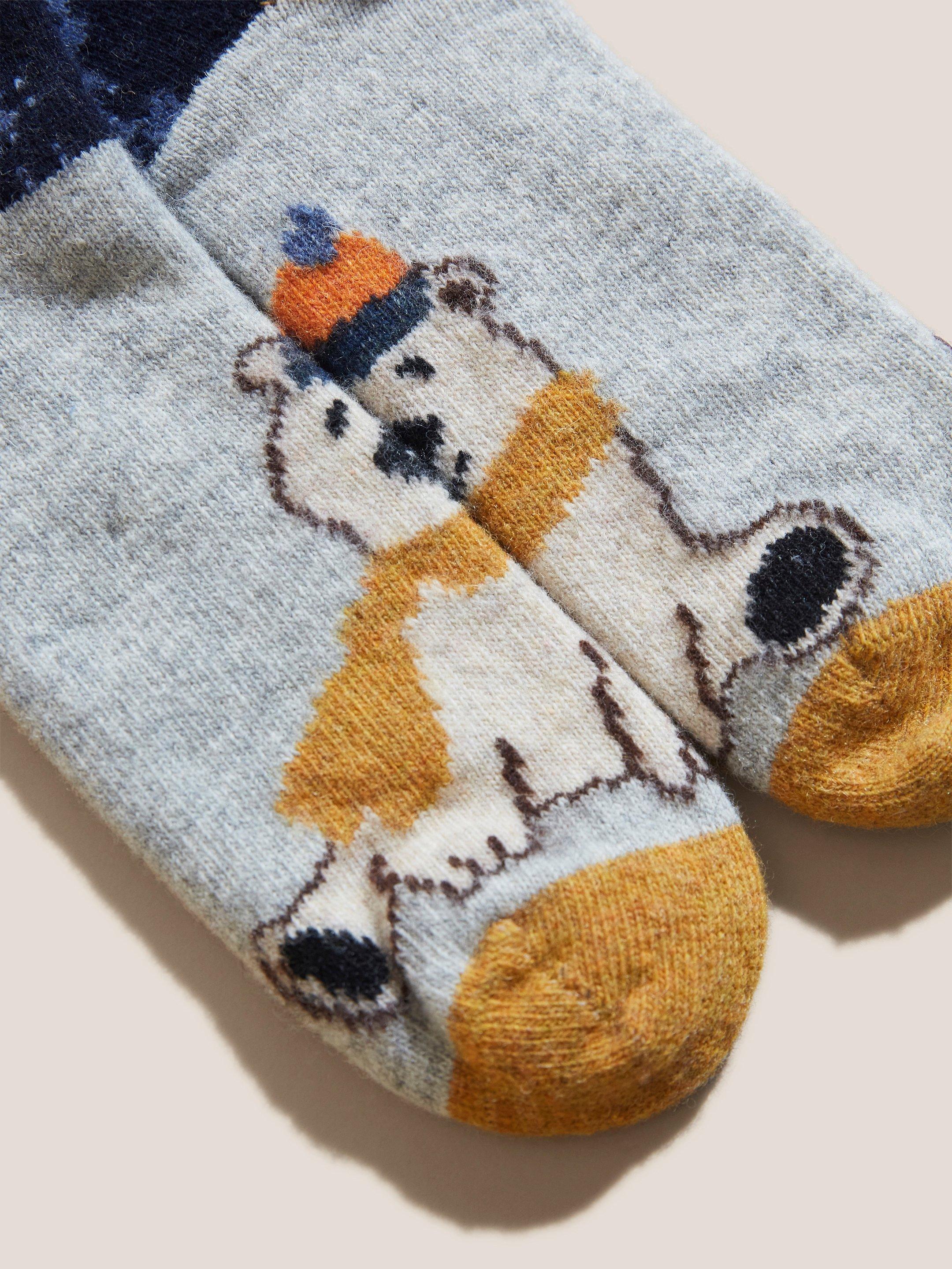 Polar Bear Cabin Sock