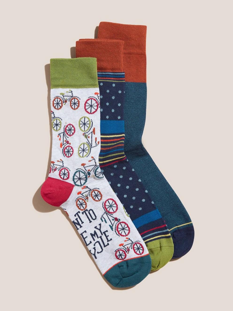 3 Pack Bicycle Socks