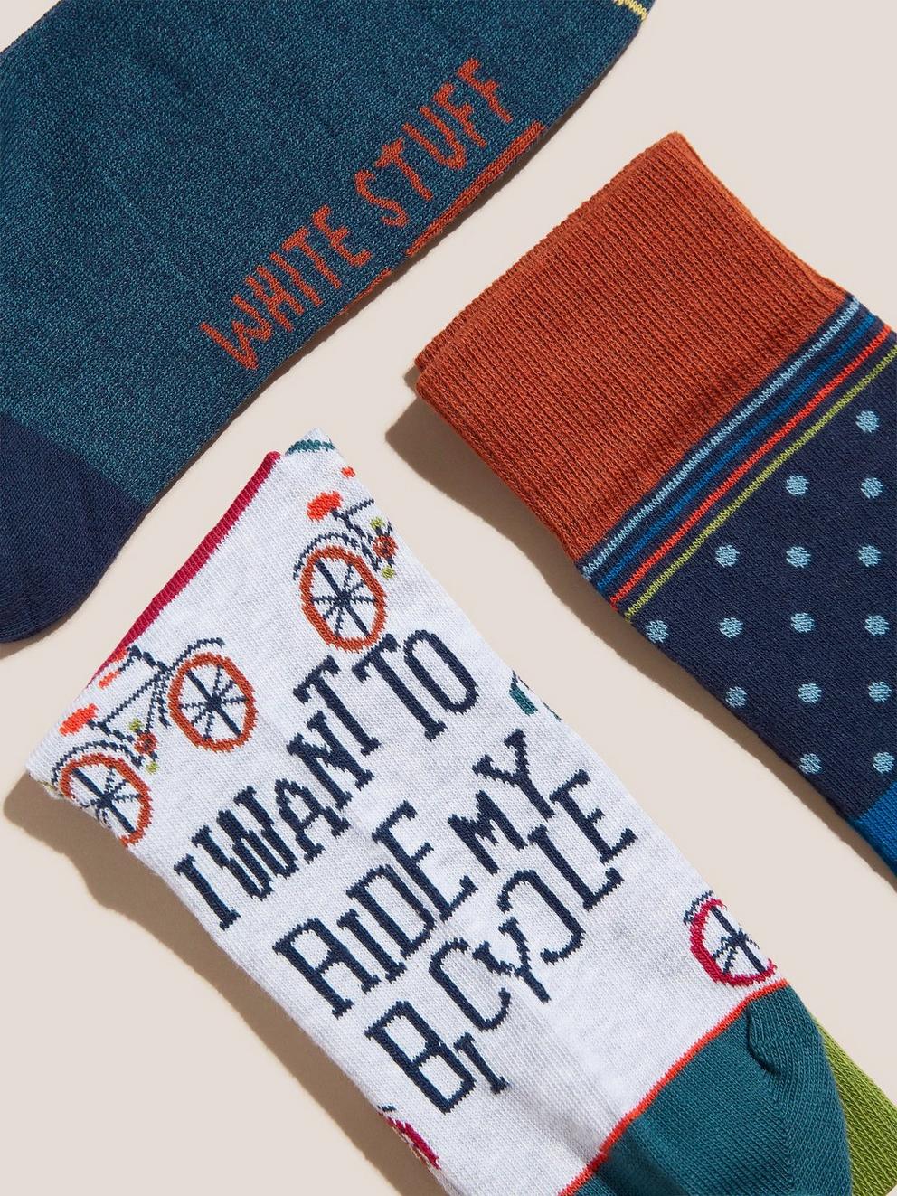 3 Pack Bicycle Socks