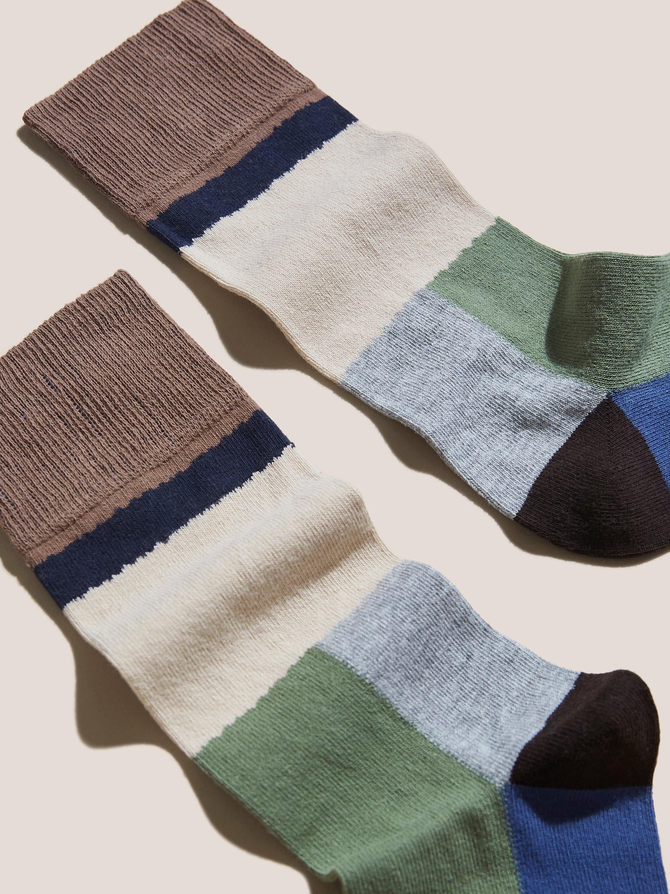 Patchwork Texture Socks