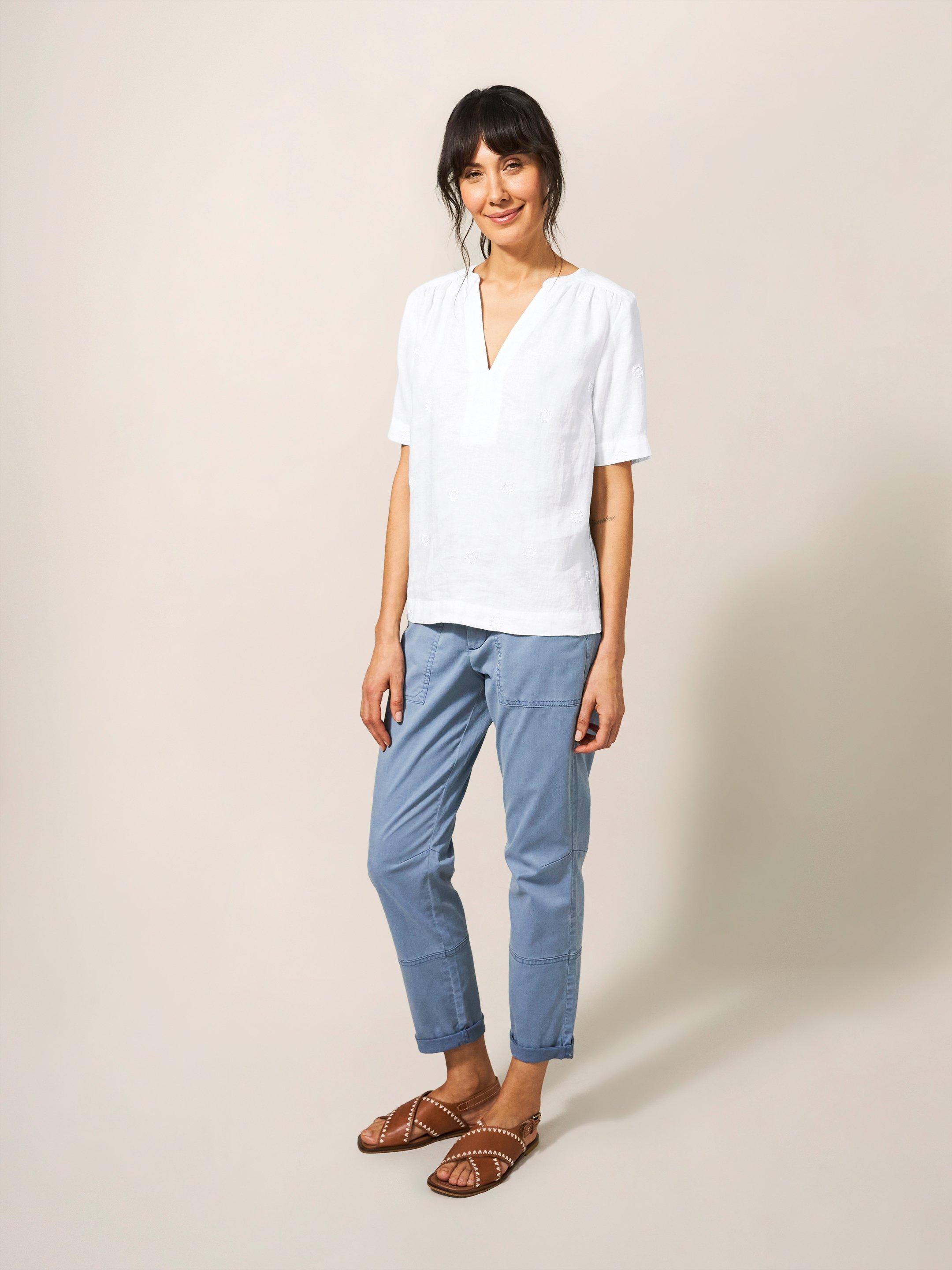 June Linen Top