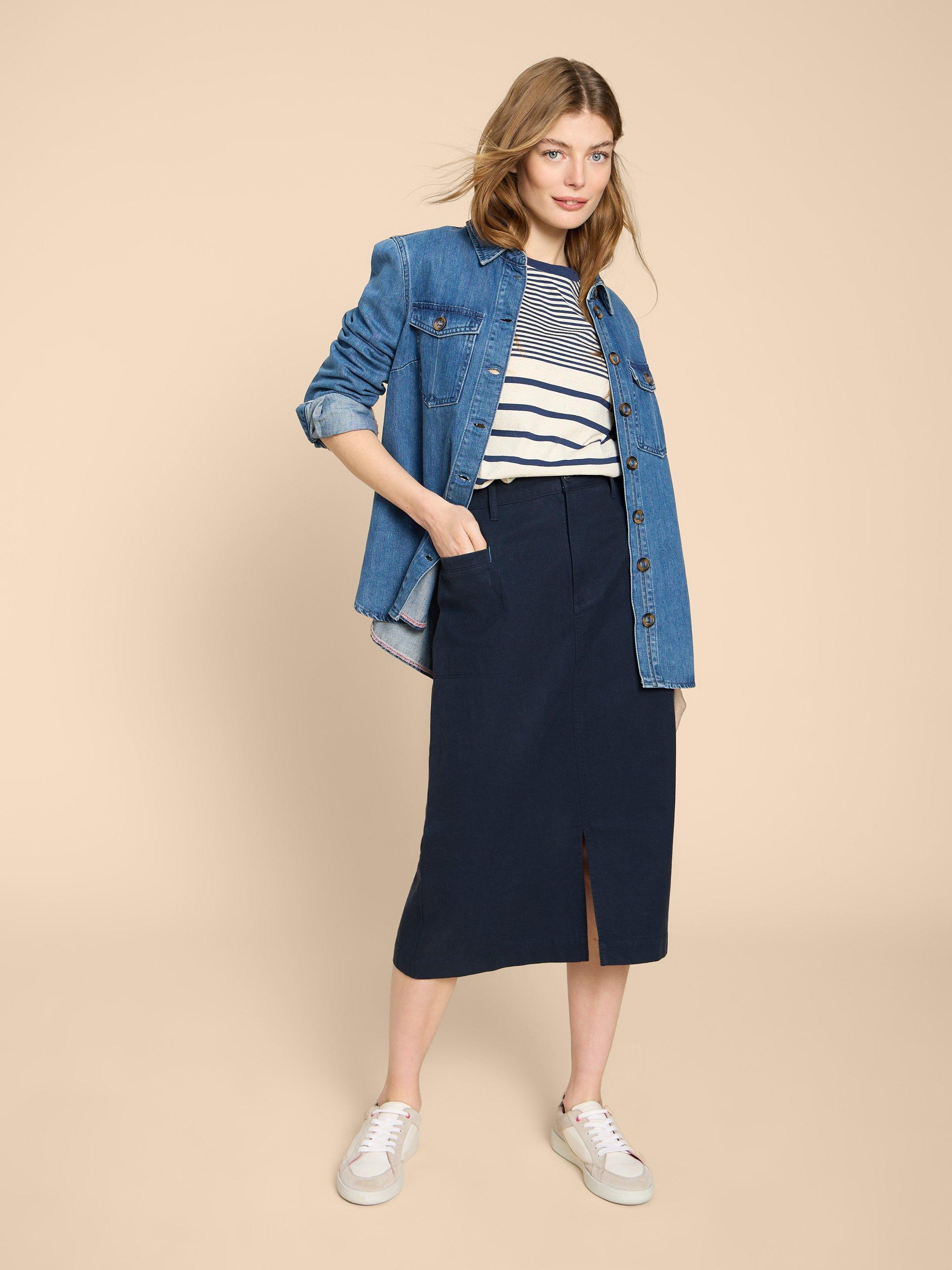 Corduroy midi skirt outlet uk