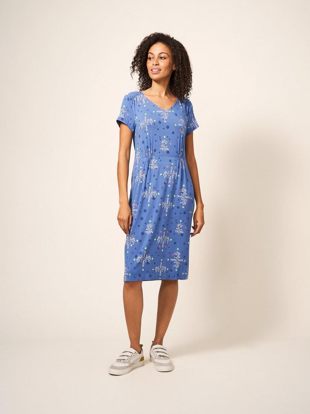Tallie Jersey V Neck Dress