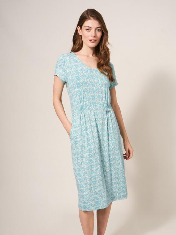 Tallie Jersey V Neck Dress