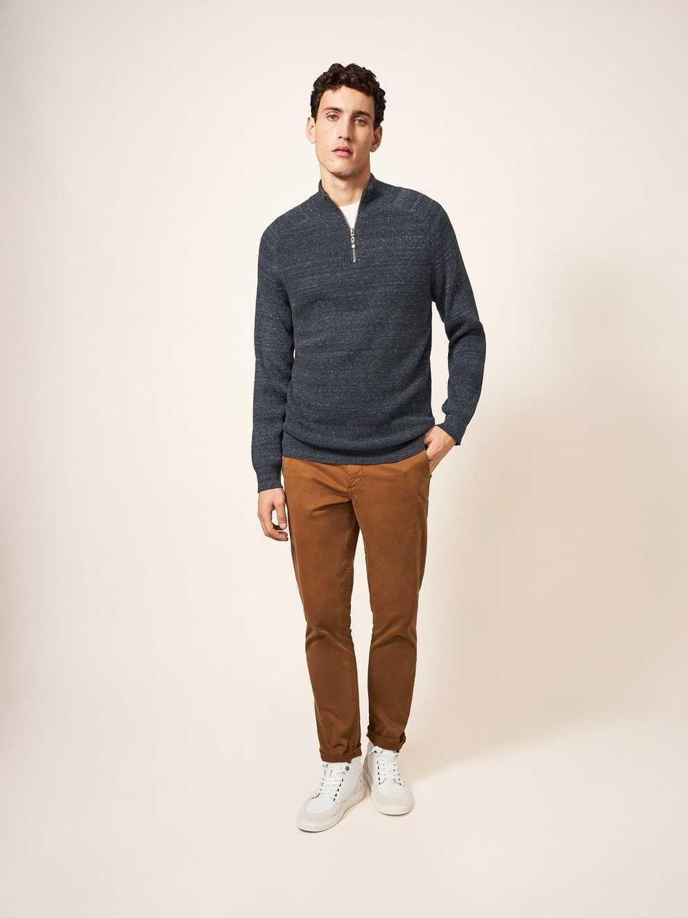 Barmouth Zip Neck Jumper