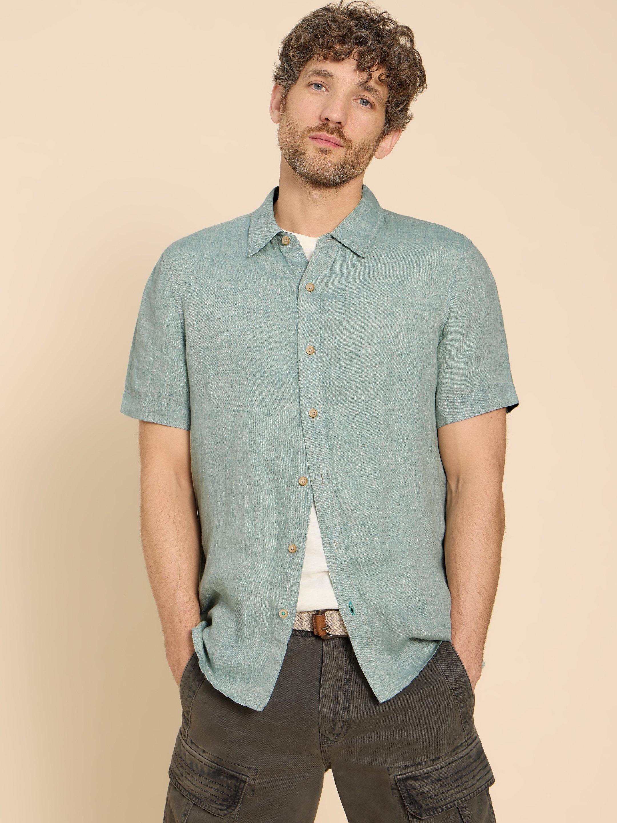 Clearance White Stuff Green Short Sleeve Shirts