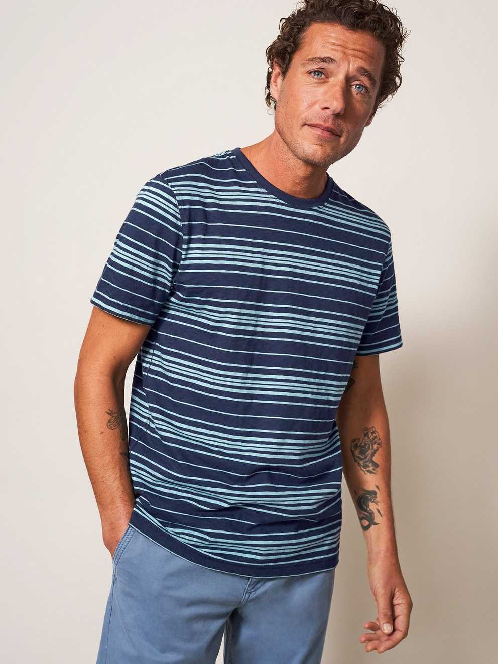 Abersoch Stripe SS Tee