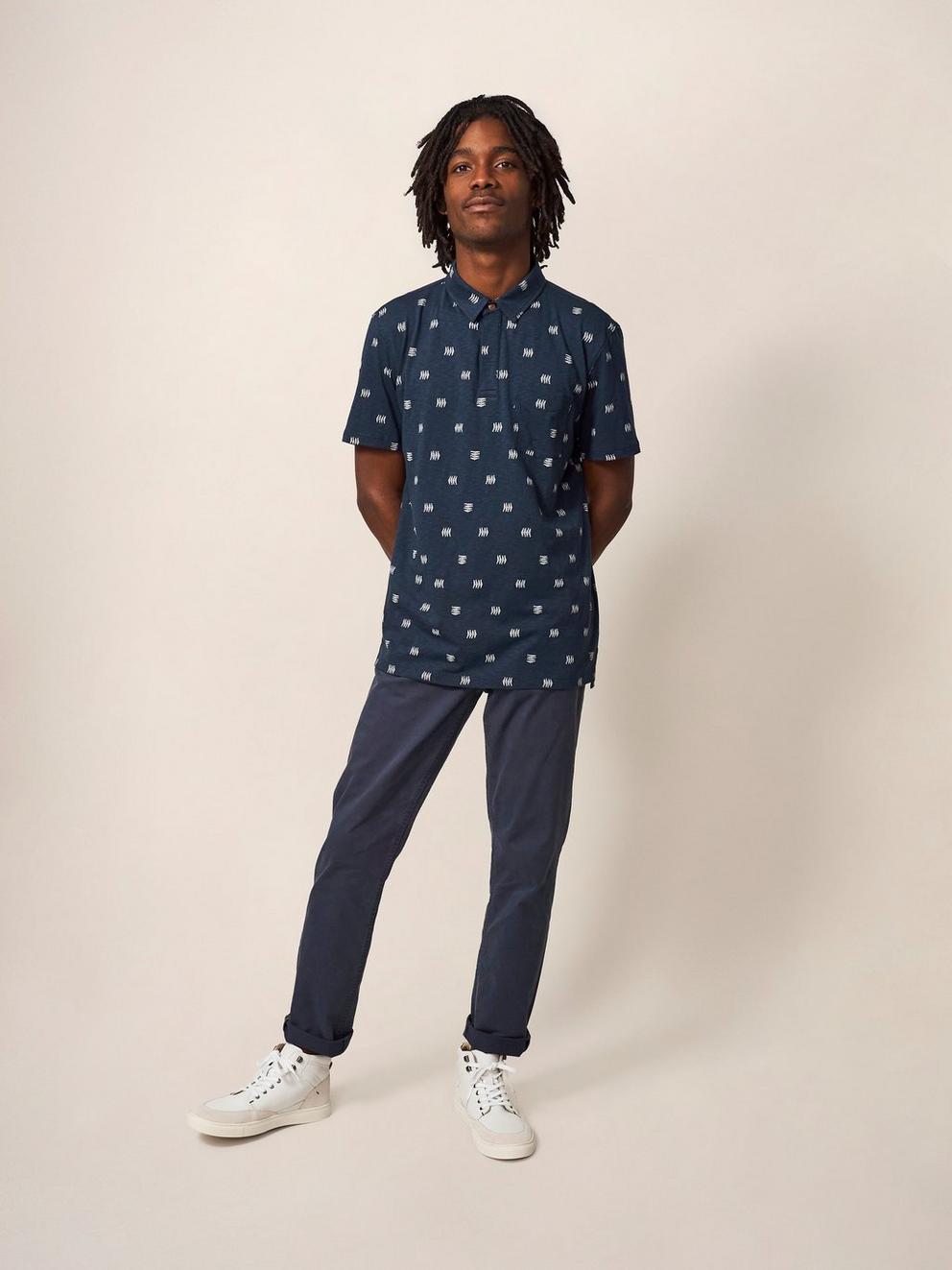 Sardine Printed SS Polo