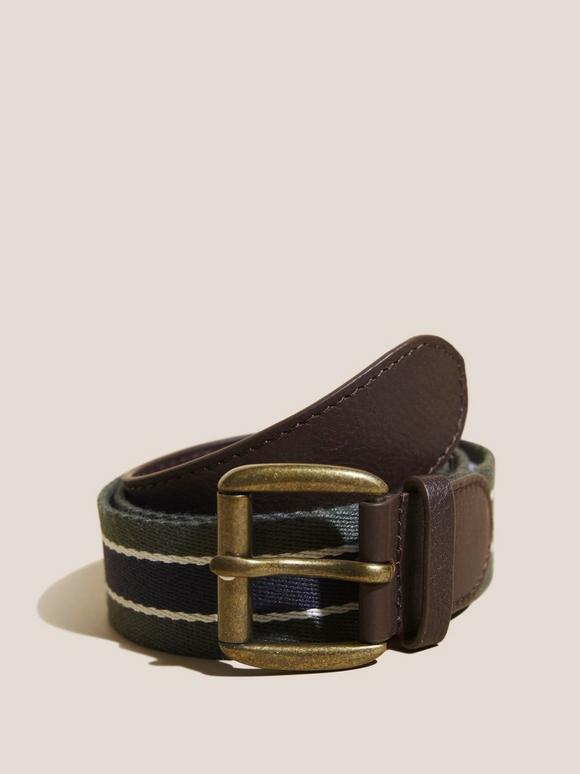 Striped Webbed Belt