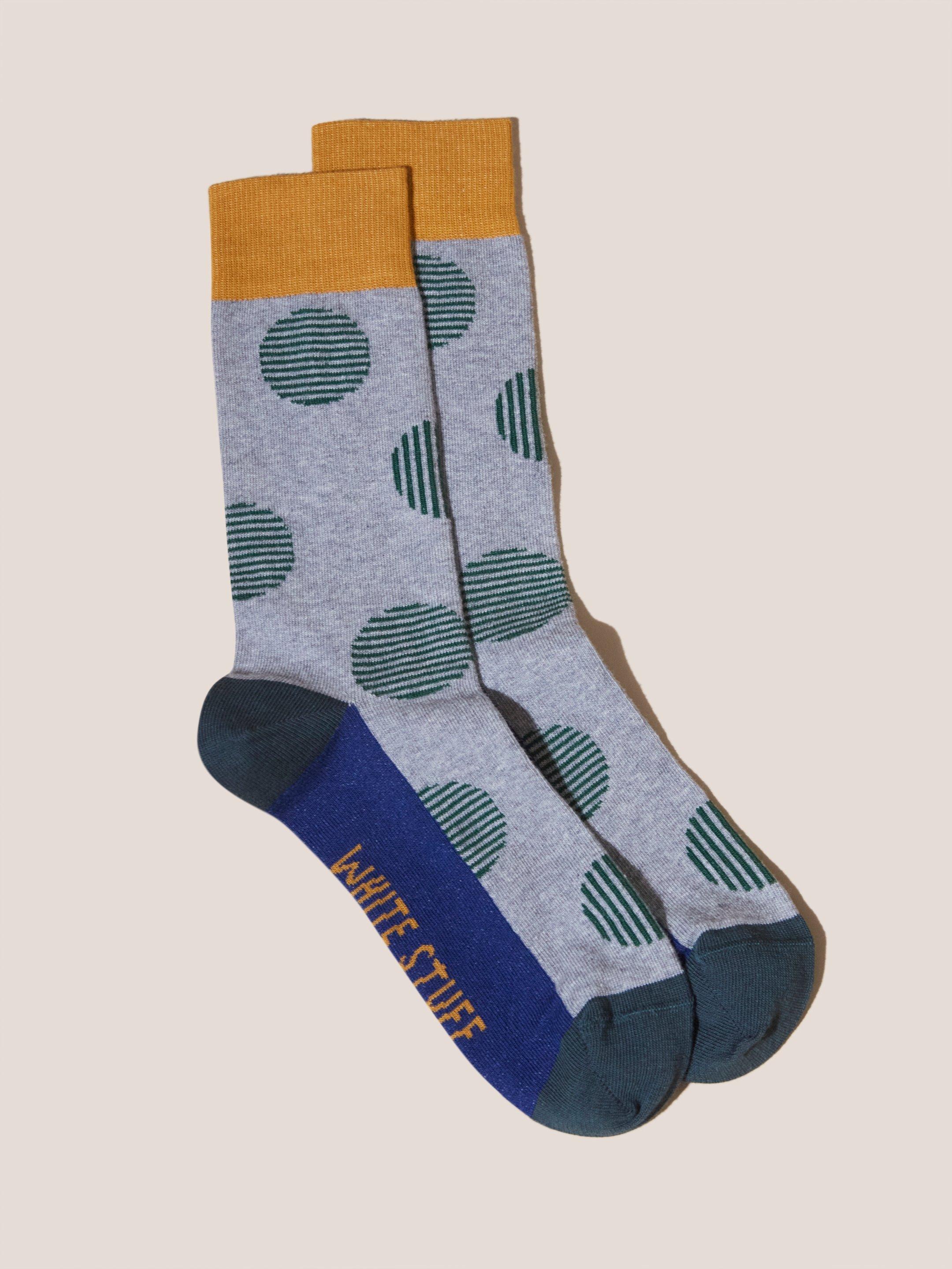 Large Striped Spot Socks