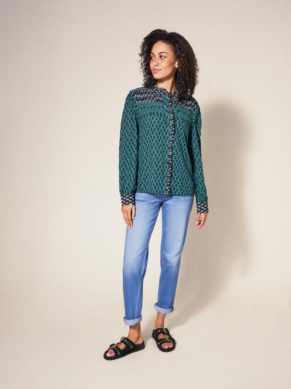 Mabel Mixed Print Shirt