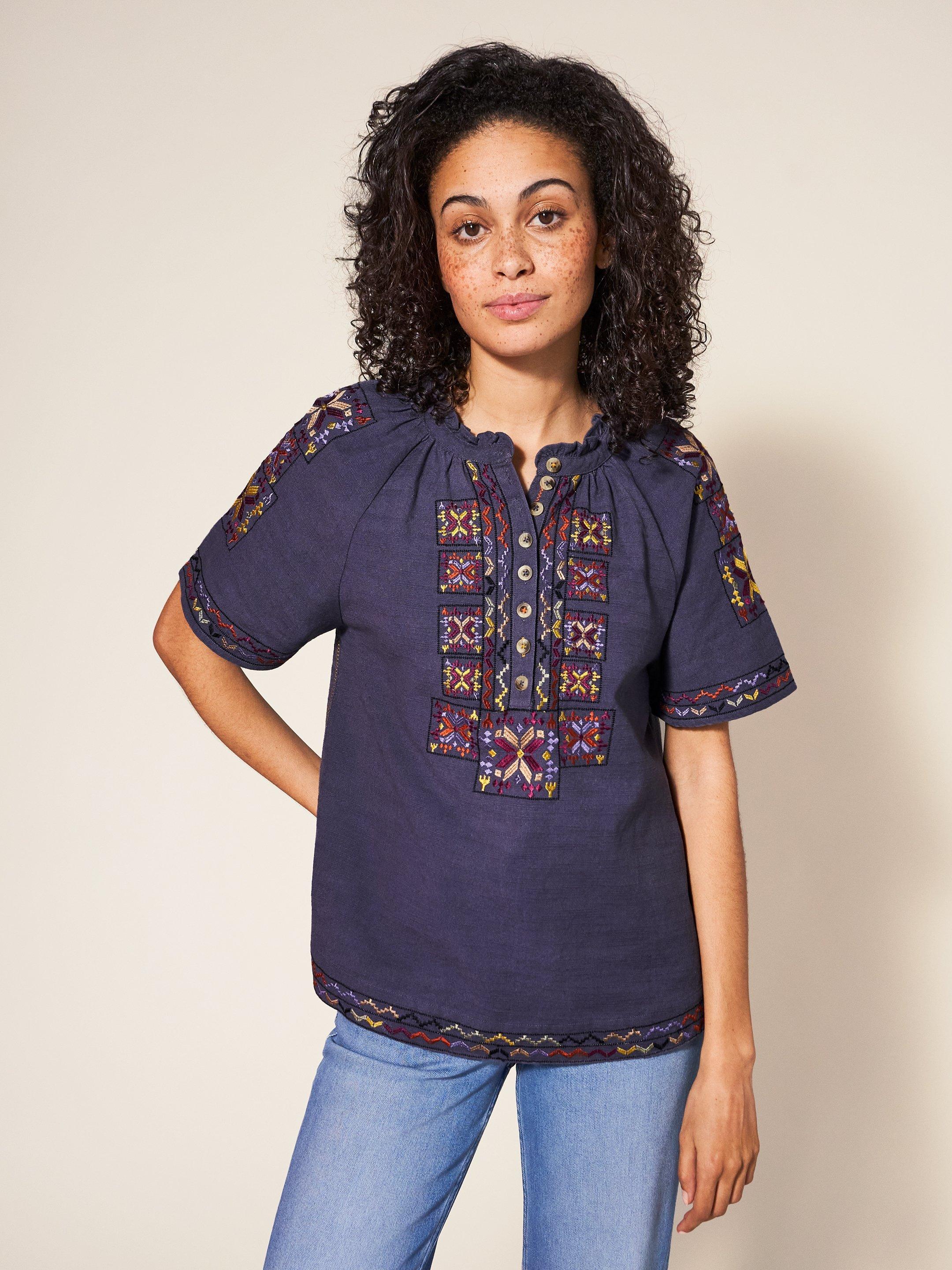 Frida Embroidered Blouse