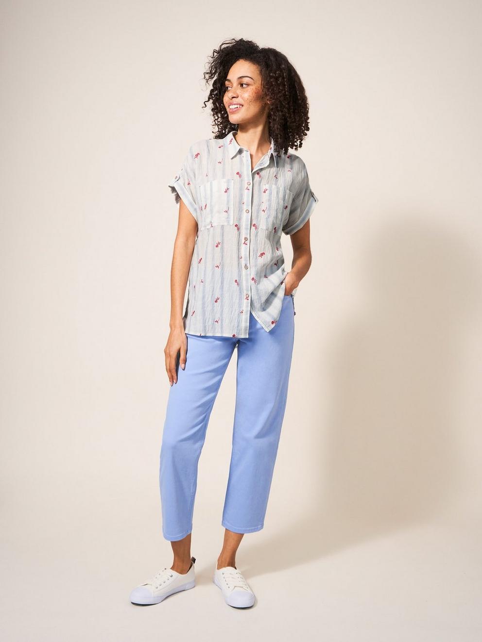 Ella Embroidered Cotton Shirt