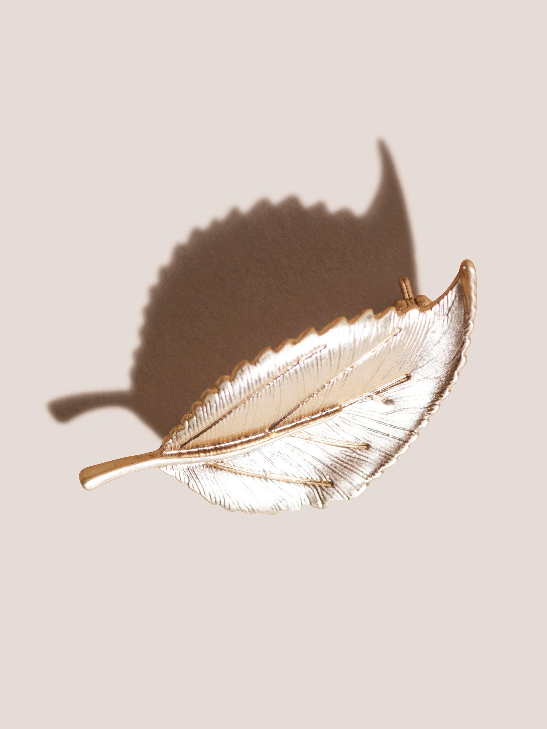 Metal Leaf Brooch