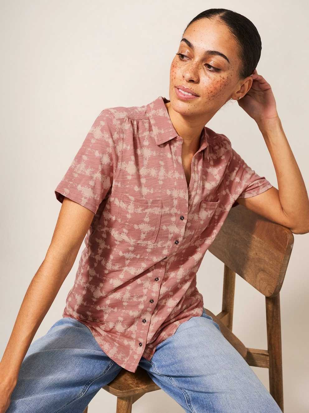 Penny Pocket Cotton Jersey Shirt