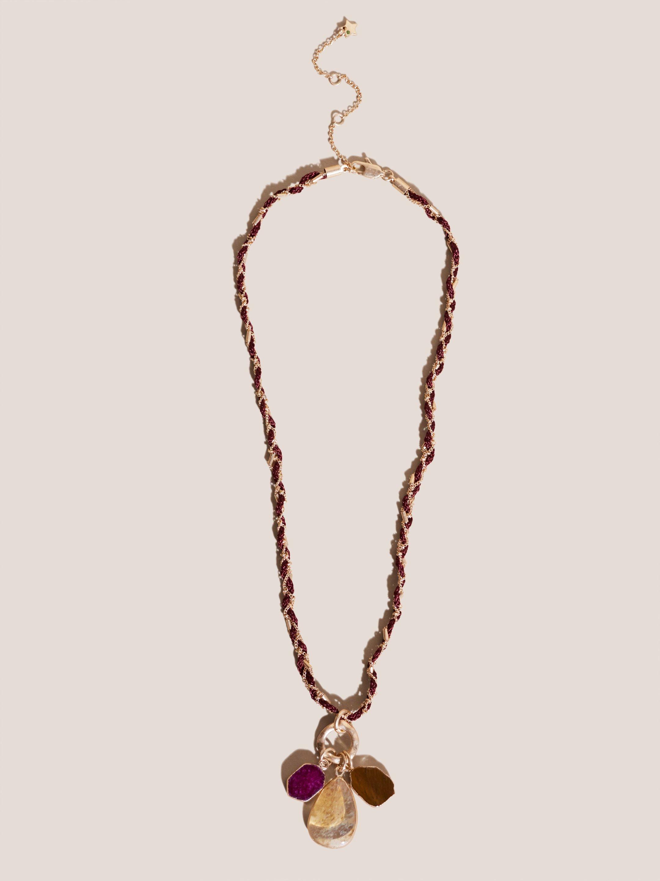 Twist Chain Stone Necklace