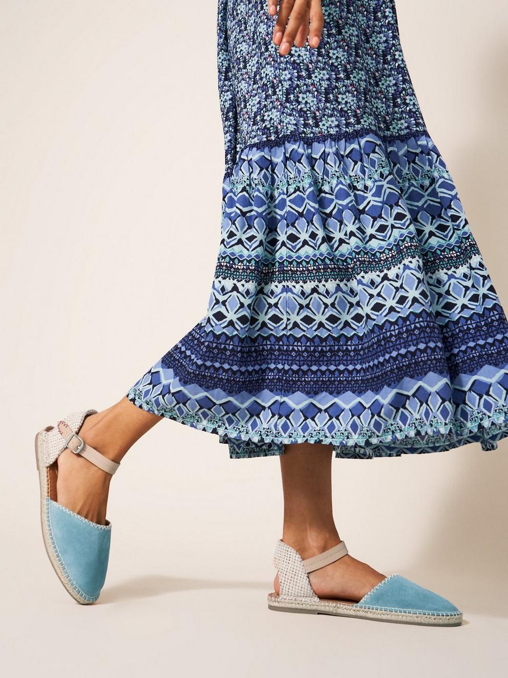 Two Part Suede Espadrille