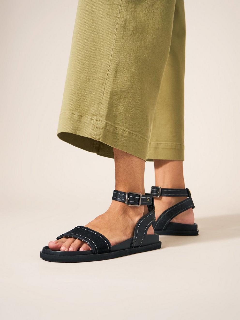 Pinstud Leather Sandal