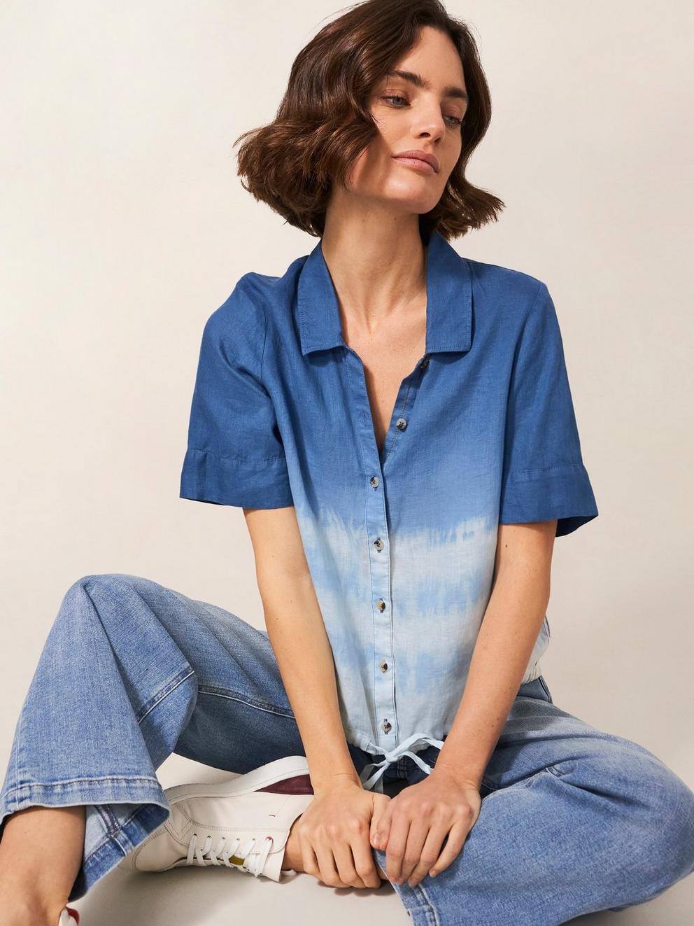 Lily Tie Hem Linen Shirt