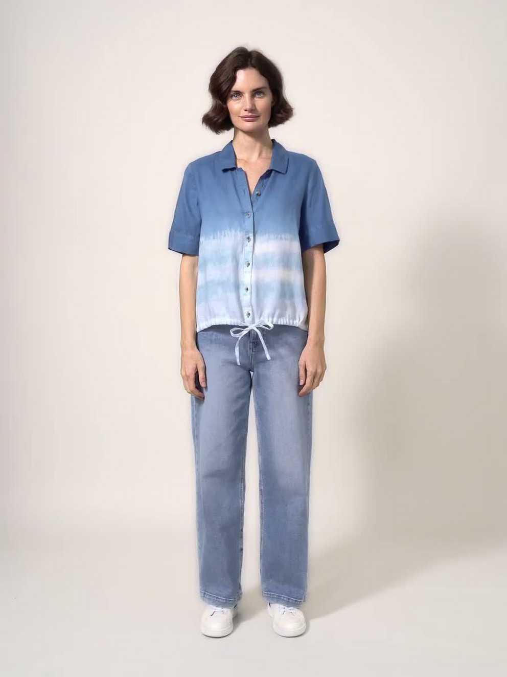 Lily Tie Hem Linen Shirt