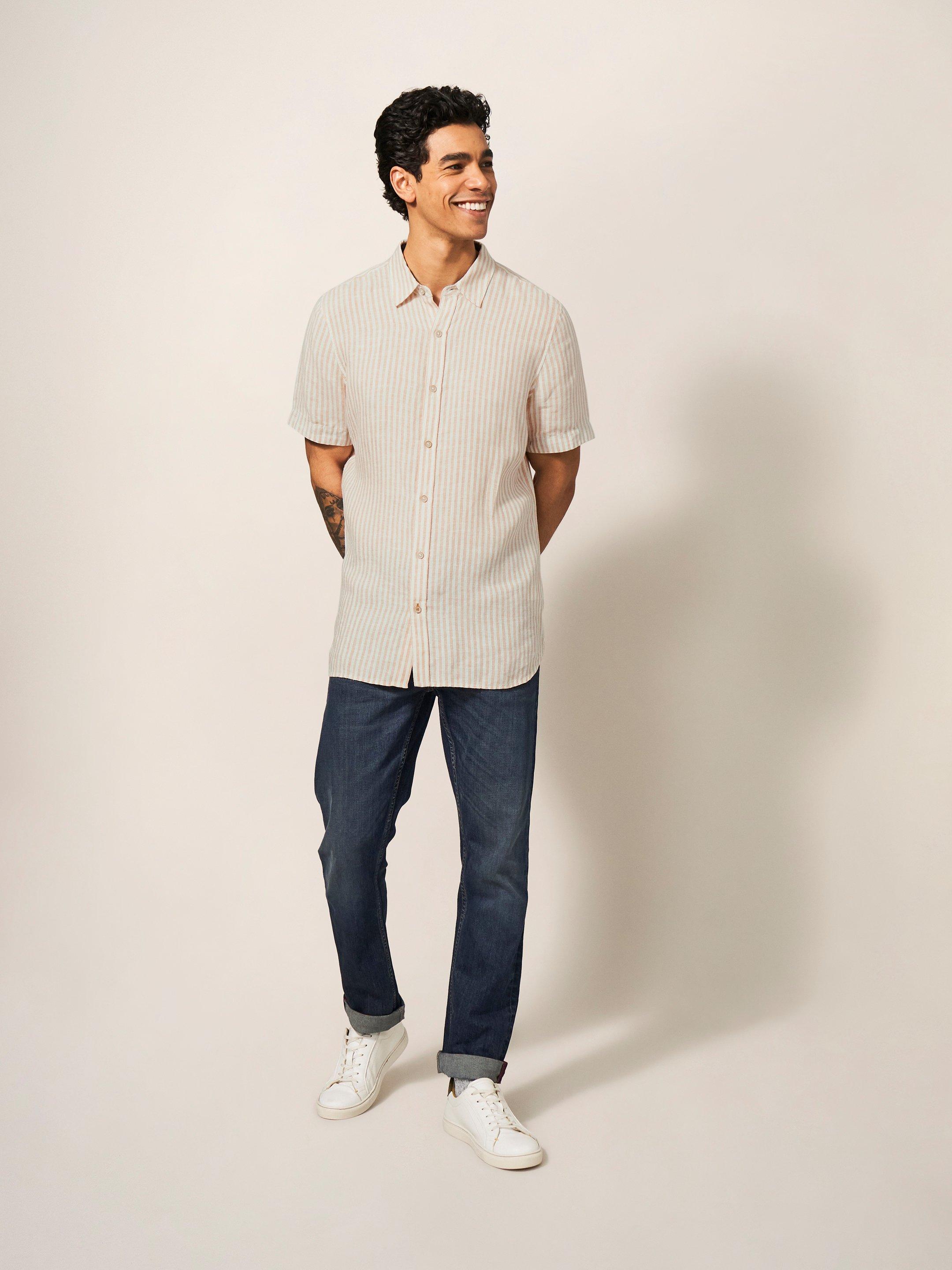 Pembroke SS Stripe Linen Shirt