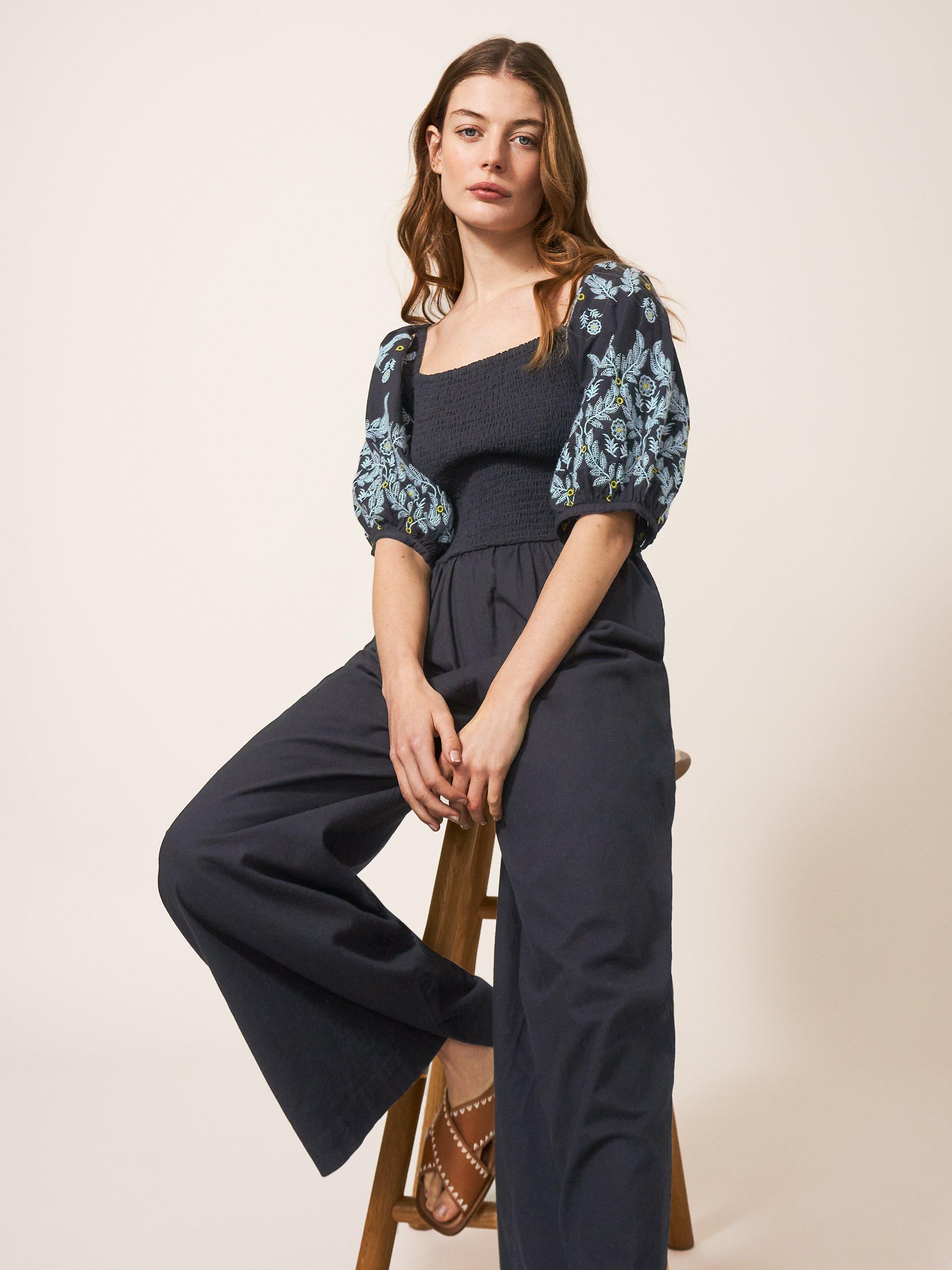 Reese Embroidered Jumpsuit